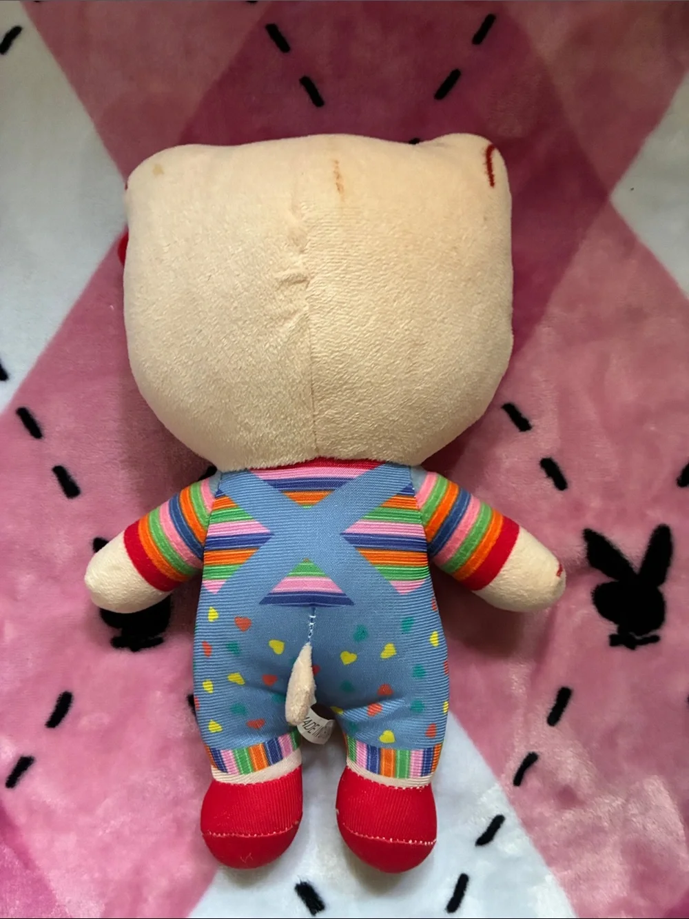 Hello Kitty Chucky Plush Doll - Pink, Red, Blue Outfit